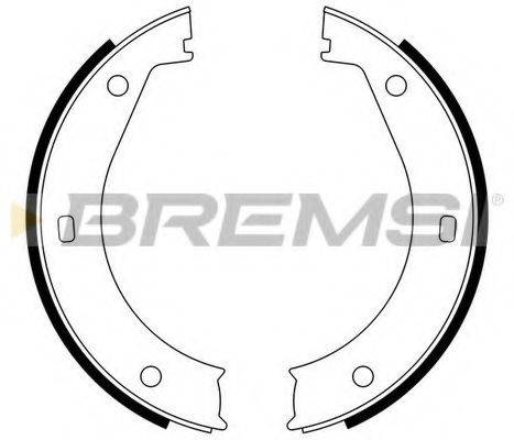 BREMSI 1318 Комплект гальмівних колодок, стоянкова гальмівна система