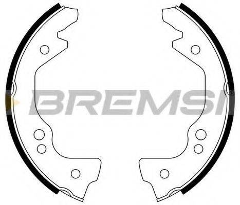 BREMSI 1035 Комплект гальмівних колодок