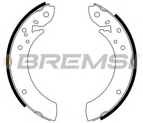 BREMSI 1059 Комплект гальмівних колодок