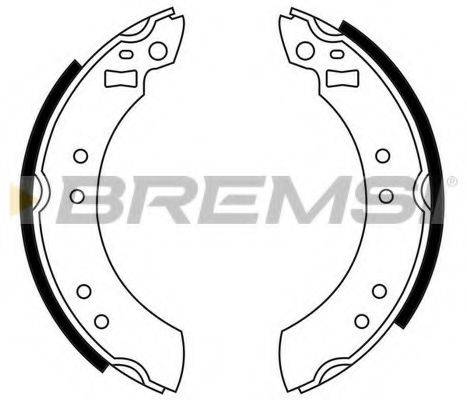 BREMSI 1030 Комплект гальмівних колодок