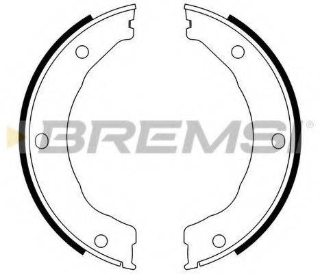 BREMSI 2246 Комплект гальмівних колодок, стоянкова гальмівна система