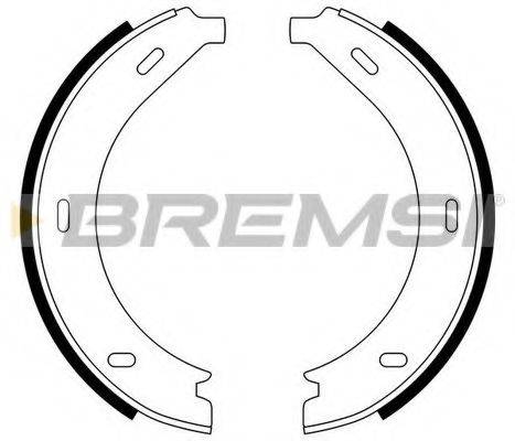 BREMSI 1466 Комплект гальмівних колодок, стоянкова гальмівна система