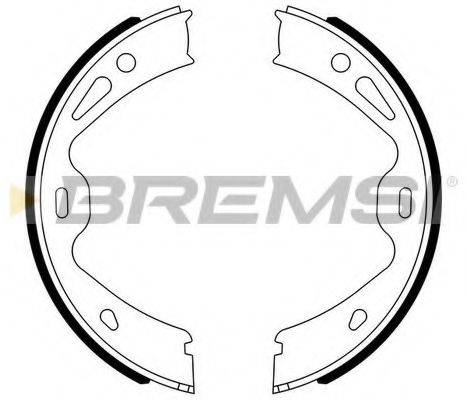 BREMSI 2331 Комплект гальмівних колодок, стоянкова гальмівна система