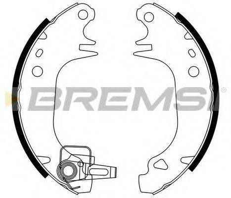 BREMSI GF0382 Комплект гальмівних колодок