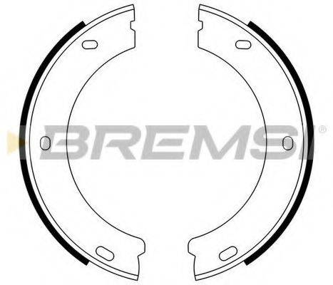 BREMSI 1375 Комплект гальмівних колодок