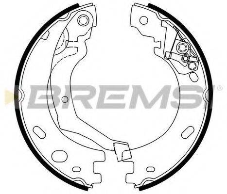 BREMSI 2441 Комплект гальмівних колодок, стоянкова гальмівна система