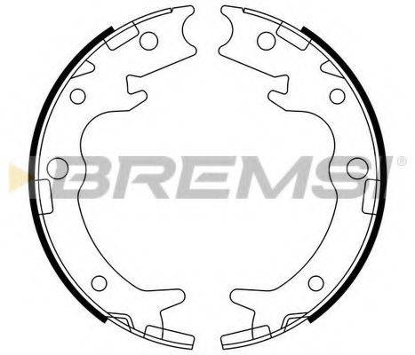 BREMSI 1534 Комплект гальмівних колодок, стоянкова гальмівна система