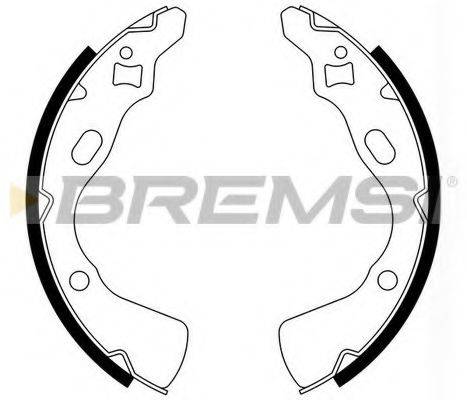 BREMSI 2770 Комплект гальмівних колодок