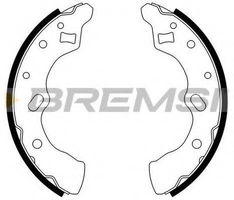 BREMSI 2790 Комплект гальмівних колодок