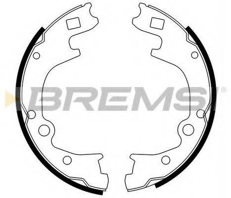 BREMSI 2793 Комплект гальмівних колодок