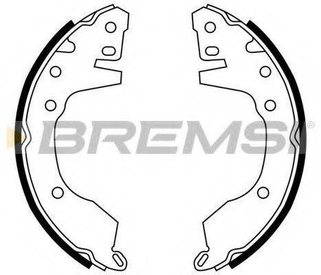 BREMSI 2820 Комплект гальмівних колодок