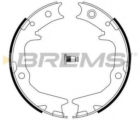 BREMSI 2826 Комплект гальмівних колодок, стоянкова гальмівна система