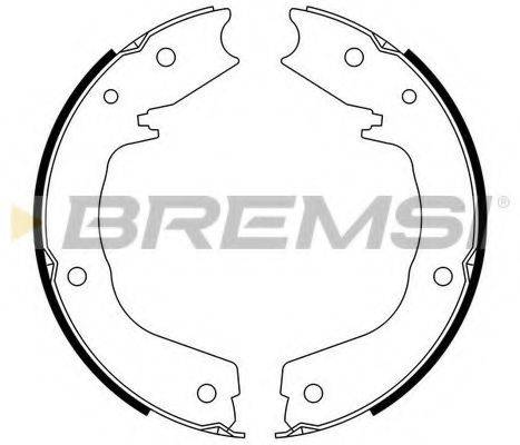 BREMSI 2831 Комплект гальмівних колодок