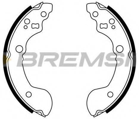 BREMSI GF0860 Комплект гальмівних колодок