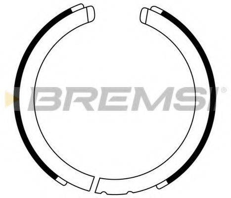 BREMSI 2875 Комплект гальмівних колодок, стоянкова гальмівна система
