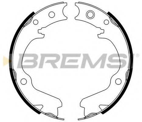 BREMSI 2891 Комплект гальмівних колодок, стоянкова гальмівна система
