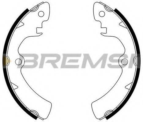BREMSI 2904 Комплект гальмівних колодок
