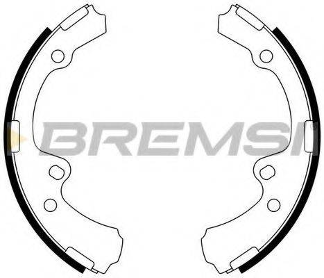 BREMSI 2940 Комплект гальмівних колодок