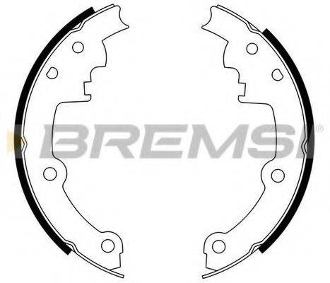 BREMSI 40552 Комплект гальмівних колодок