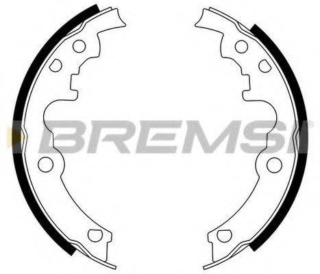 BREMSI 40553 Комплект гальмівних колодок