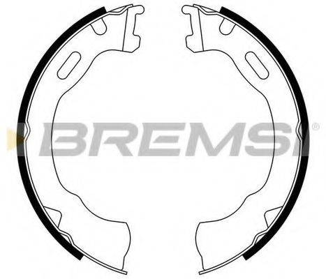 BREMSI 40791 Комплект гальмівних колодок