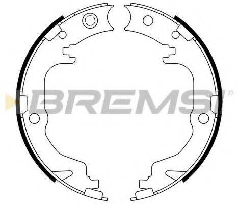 BREMSI GF4886 Комплект гальмівних колодок, стоянкова гальмівна система