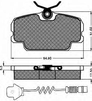 BSF 10239 Комплект гальмівних колодок, дискове гальмо