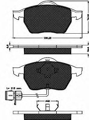 BSF 10338 Комплект гальмівних колодок, дискове гальмо