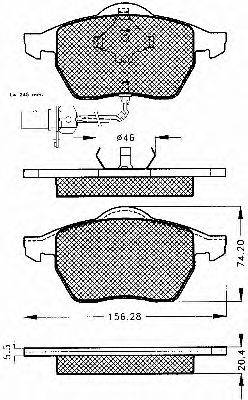 BSF 10341 Комплект гальмівних колодок, дискове гальмо
