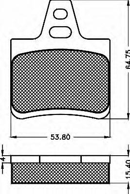 SAMKO 05P133 Комплект гальмівних колодок, дискове гальмо