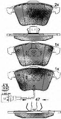 BSF 10763 Комплект гальмівних колодок, дискове гальмо