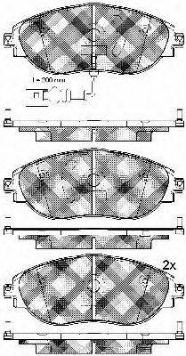 BSF 10989 Комплект гальмівних колодок, дискове гальмо