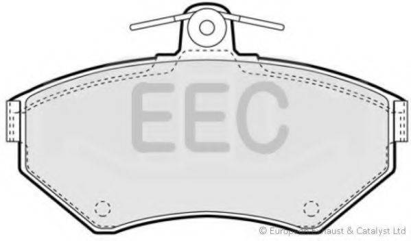 EEC BRP0961 Комплект гальмівних колодок, дискове гальмо