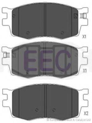 EEC BRP1491 Комплект гальмівних колодок, дискове гальмо