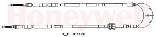 KAWE FO02169 Трос, стоянкова гальмівна система
