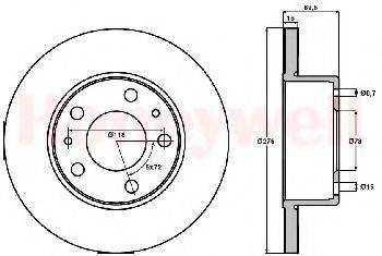 TRUSTING DF1115 гальмівний диск