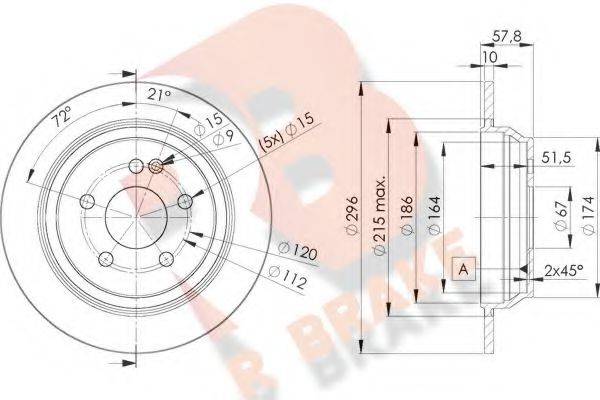 R BRAKE 78RBD20416