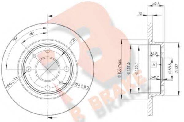 R BRAKE 78RBD21071