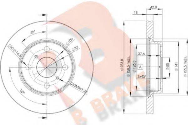 R BRAKE 78RBD21608