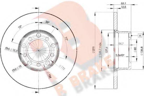 R BRAKE 78RBD22780