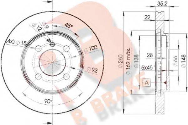 R BRAKE 78RBD24749