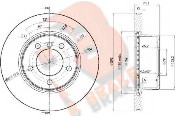 R BRAKE 78RBD16464