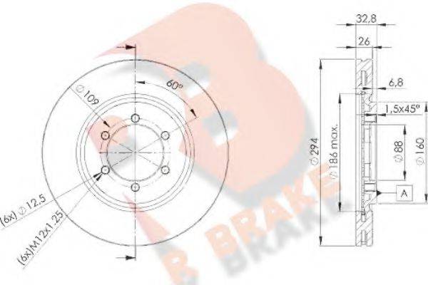 R BRAKE 78RBD28678