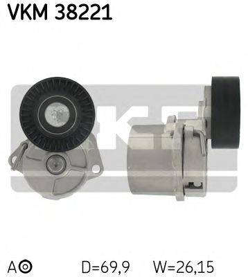 SKF VKM38221 Натяжний ролик, полікліновий ремінь