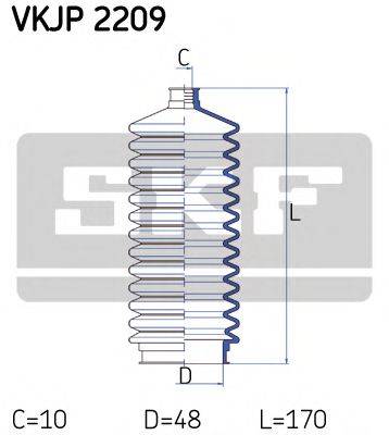 SKF VKJP2209 Комплект пильника, рульове керування