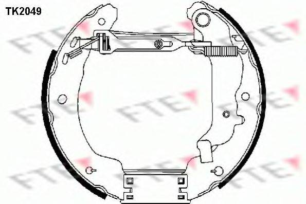 FTE TK2049 Комплект гальмівних колодок