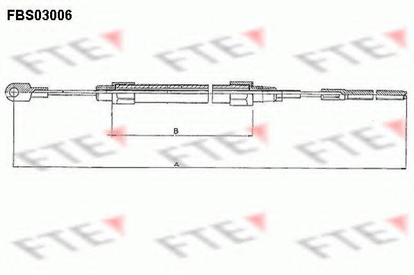 FTE FBS03006 Трос, стоянкова гальмівна система