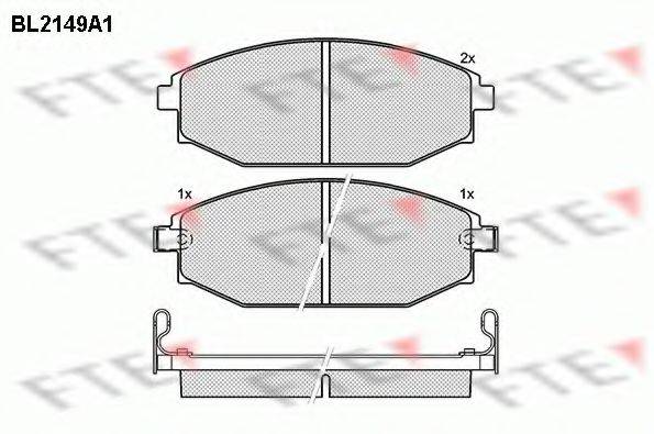 METALFREN 00511 Комплект гальмівних колодок, дискове гальмо