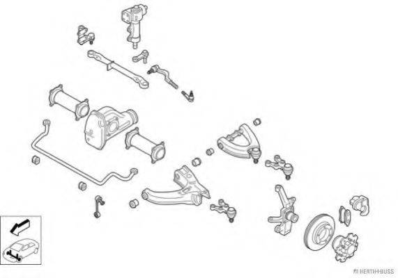 HERTH+BUSS JAKOPARTS N01803VA Рульове управління; Підвіска колеса