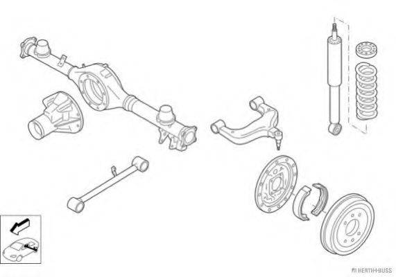 HERTH+BUSS JAKOPARTS N02366HA Рульове управління; Підвіска колеса